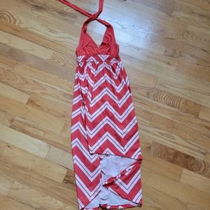 Halter chevron dress